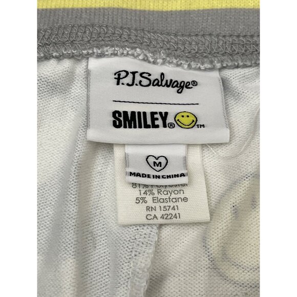 PJ Salvage Smiley Lounge Shorts Daisy Pull on Drawstring Medium - Picture 5 of 5